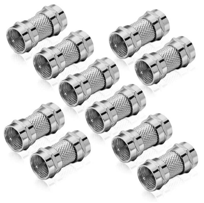 conecto Adapter F-Stecker auf F-Stecker (10 Stück) SAT-Kabel von conecto
