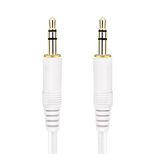conecto Audio Kabel, 3,5mm Klinke auf 3,5mm Klinke, weiß, 1m von conecto