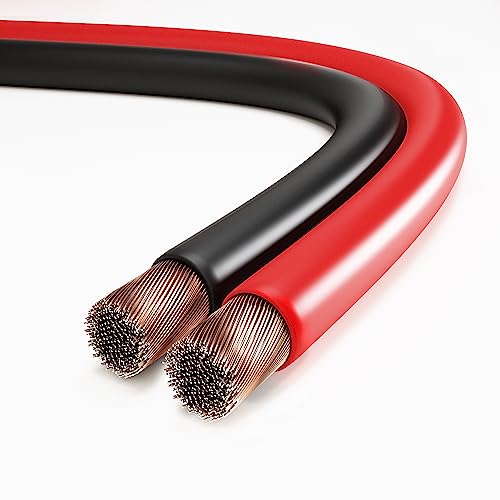 conecto Lautsprecherkabel Boxenkabel CCA 2x2,50mm², 25,0m, Audio Kabel mit Polaritätskennzeichnung für HiFi Lautsprecher Boxen Subwoofer, rot/schwarz conecto Lautsprecherkabel Boxenkabel CCA 2x2,50mm², 25,0m, Audio Kabel mit Polaritätskennzeichnung für HiFi Lautsprecher Boxen Subwoofer, rot/schwarz von conecto