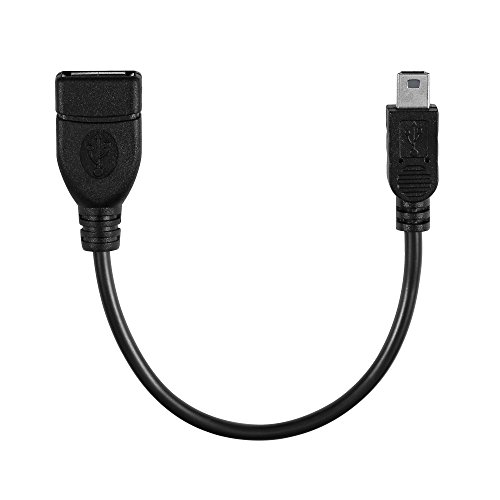 conecto CC20041 USB-OTG Adapter-Kabel, Mini-USB-Stecker auf USB-Buchse Typ A (1 Stück), 0,15m von conecto