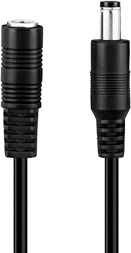 conecto CC20072 Verlängerungs Kabel, DC-Hohlstecker mit Buchse, 5,5 x 2,5 mm, 5m, Schwarz von conecto