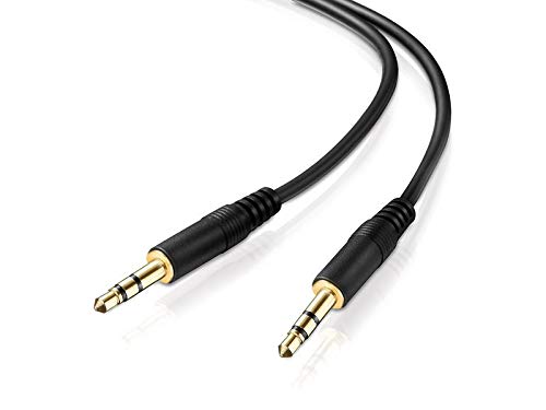 conecto CC20094 Audio Stereo Aux Verbindungskabel Klinkenkabel Klinke/Klinke, 3,5mm Klinke Stecker auf 3,5mm Klinke Stecker, vergoldet, Ultraslim-Design, 3m, Schwarz conecto CC20094 Audio Stereo Aux Verbindungskabel Klinkenkabel Klinke/Klinke, 3,5mm Klinke Stecker auf 3,5mm Klinke Stecker, vergoldet, Ultraslim-Design, 3m, Schwarz von conecto