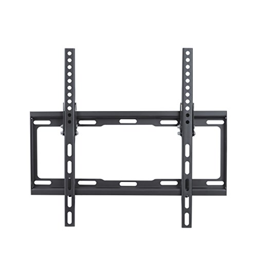 conecto CC50262 Wandhalterung für TV Geräte mit 66-132 cm (26-52 Zoll), neigbar -14° bis 0°, Wandabstand 25mm, Traglast max. 35,0kg, VESA 400x400, schwarz von conecto