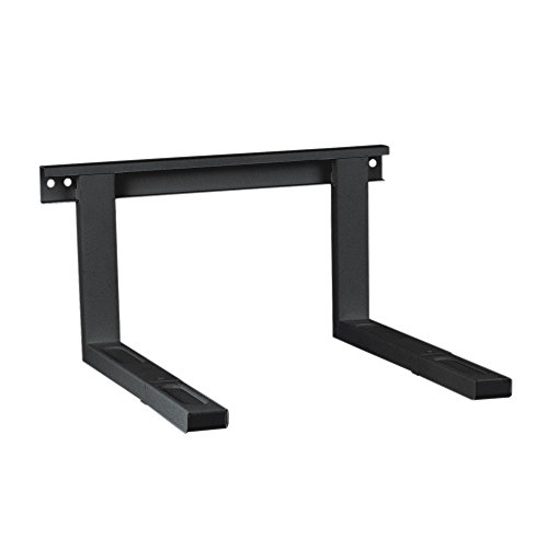 conecto CC50302 Universal-/Mikrowellenhalterung für Wandmontage Längenverstellbare Ausleger (385-535mm), Auslegerbreite 43cm, Traglast max. 35,0kg, schwarz von conecto