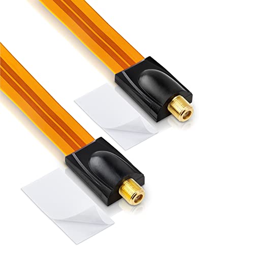 conecto Fensterdurchführung 26cm, F Buchse auf F Buchse, 2 Klebepads, vergoldet, kupfer, 2er Set conecto Fensterdurchführung 26cm, F Buchse auf F Buchse, 2 Klebepads, vergoldet, kupfer, 2er Set von conecto