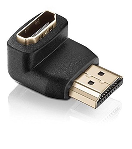 conecto HDMI/HDMI Winkel Adapter 270° (vergoldete Stecker, Full HD 1080p, 3D, UHD, 4K) von conecto