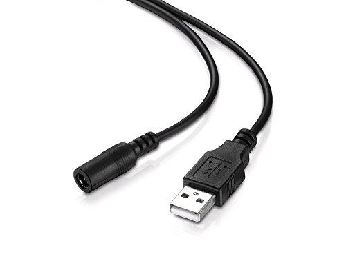 conecto Lade-Kabel USB-Stecker Typ A auf DC-Hohlstecker-Buchse (5,5 x 2,5 mm, 60 cm) von conecto