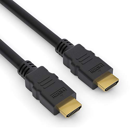 conecto Premium Zertifiziertes High Speed HDMI Kabel mit Ethernet, vergoldete Anschlüsse (4K UltraHD, 3D Full HD, 18Gbps Full Bandwith, HDR High Dynamic Range) 1,0m von conecto