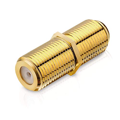 conecto SAT-Adapter F-Buchse auf F-Buchse, Doppelbuchse oder auch Gender Changer genannt für F-Antennenanschlüsse vergoldet conecto SAT-Adapter F-Buchse auf F-Buchse, Doppelbuchse oder auch Gender Changer genannt für F-Antennenanschlüsse vergoldet von conecto