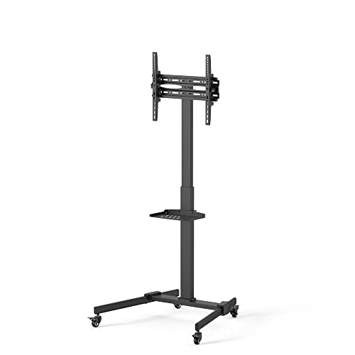 conecto TV Standfuß für Bildschirme/Monitore, mobil und höhenverstellbar von 81-140 cm (32-55 Zoll) VESA: 400x400, Neigbar +/- 10°, schwarz von conecto
