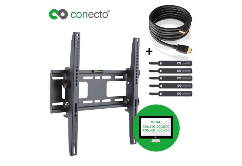 conecto TV Wandhalter für LCD LED Fernseher & Monitor TV-Wandhalterung, (bis 52 Zoll, neigbar) von conecto