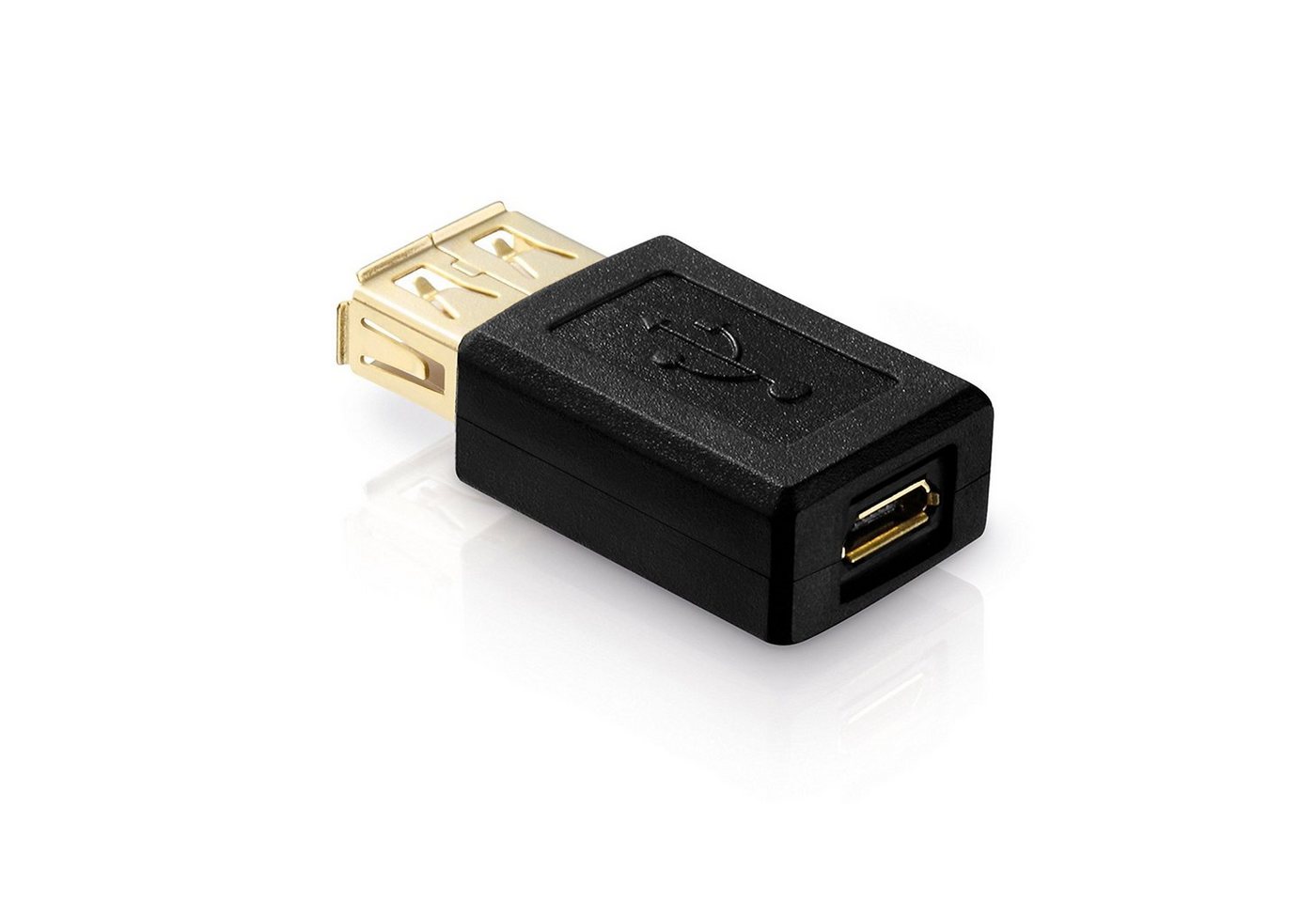 conecto USB 2.0-Adapter Micro-USB-Buchse auf USB-Buchse Typ A vergoldete Konta USB-Kabel von conecto