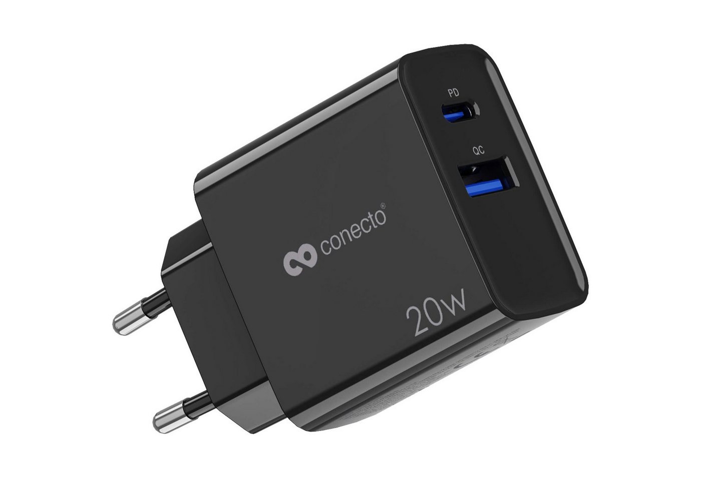 conecto USB-C Ladegerät, USB-Netzteil, GaN Schnellladegerät, Handy-Ladegerät USB-Ladegerät von conecto