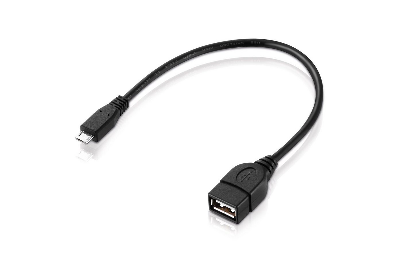 conecto USB-OTG Adapter-Kabel Micro-USB 2.0-Stecker USB-Buchse Typ A für Speic USB-Kabel von conecto