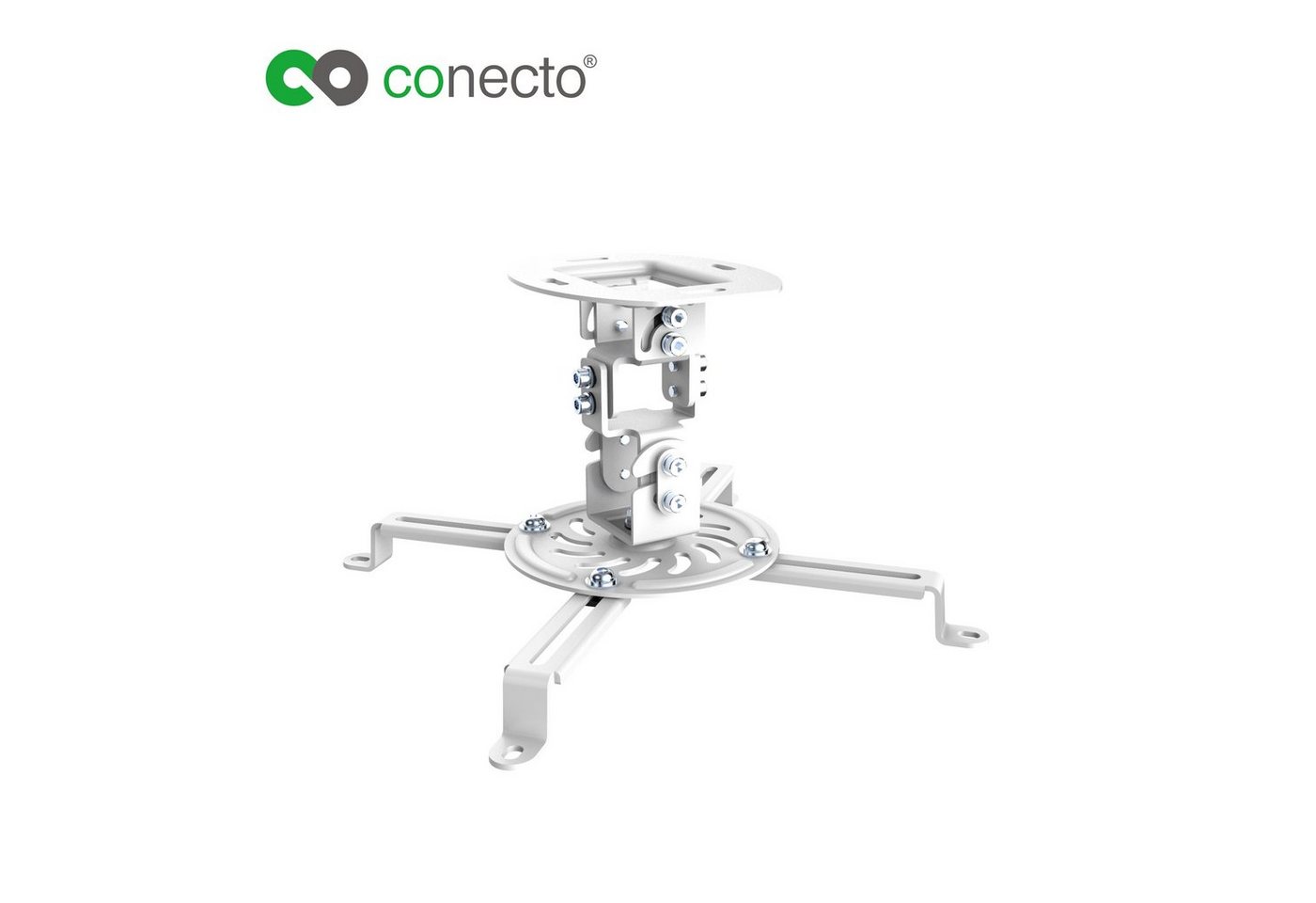 conecto Universal Projektor- Beamer Deckenhalterung Beamer-Deckenhalterung, (schwenkbar um 360°, neigbar) von conecto