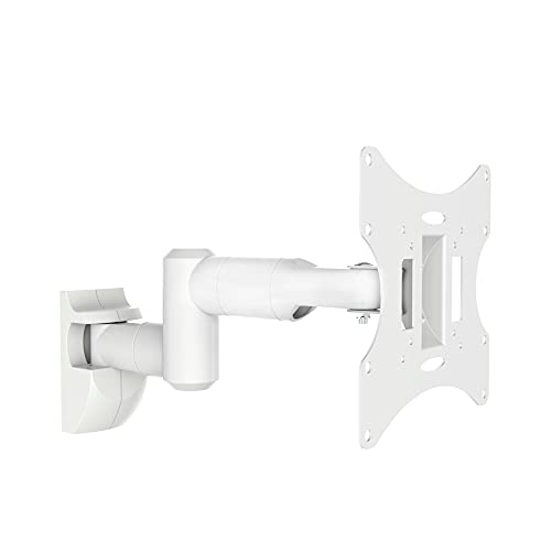 conecto Wandhalterung für Monitore und Fernseher bis zu 42 Zoll, schwenkbar (+/-90°), neigbar (+/-20°), VESA 50x50, 75x75, 100x100, 200x100, 200x200, Max. 30, 0 kg Traglast, weiß, SA-CC50252-V2 von conecto