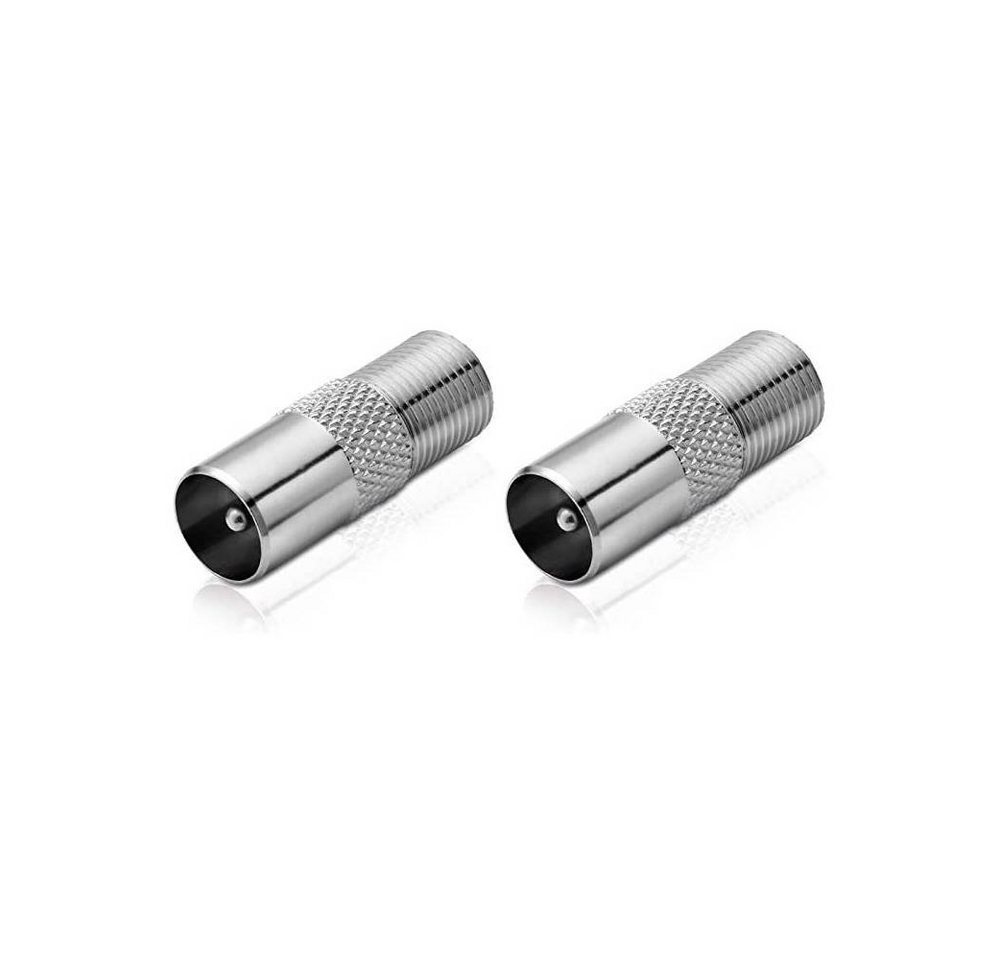 conecto conecto Antennen-Adapter, F-Buchse auf IEC-Koax-Stecker, Adapter zum SAT-Kabel von conecto