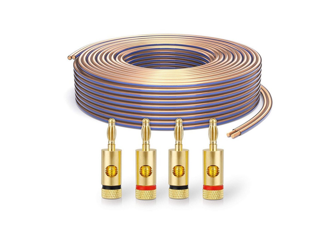 conecto conecto Lautsprecherkabel OFC Professional UltraFlex 2x4,0mm² Kabel Audio-Kabel von conecto