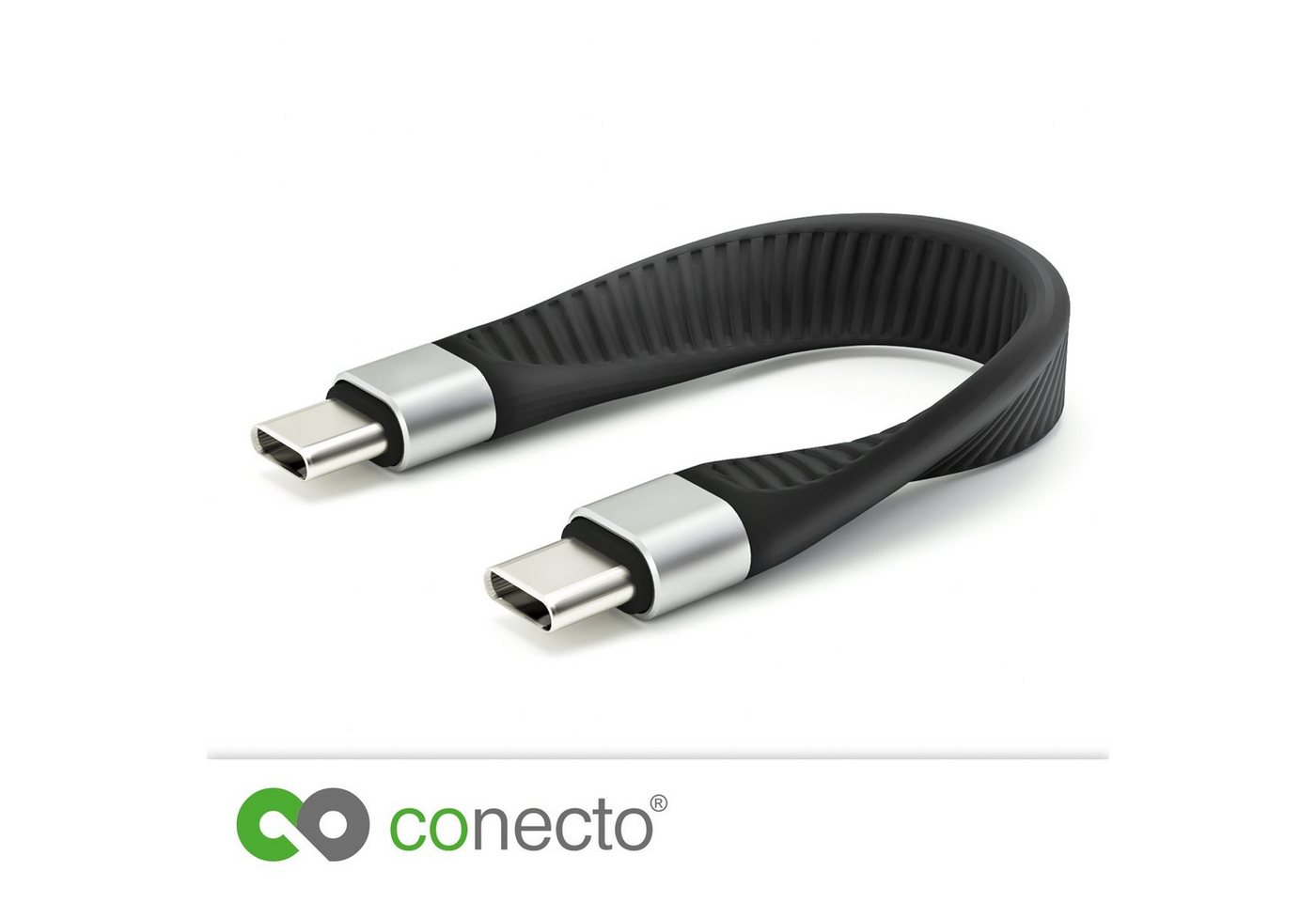 conecto conecto USB-C auf USB-C Daten und Lade-Kabel USB 4 Gen 3 Schnellladefu USB-Kabel von conecto