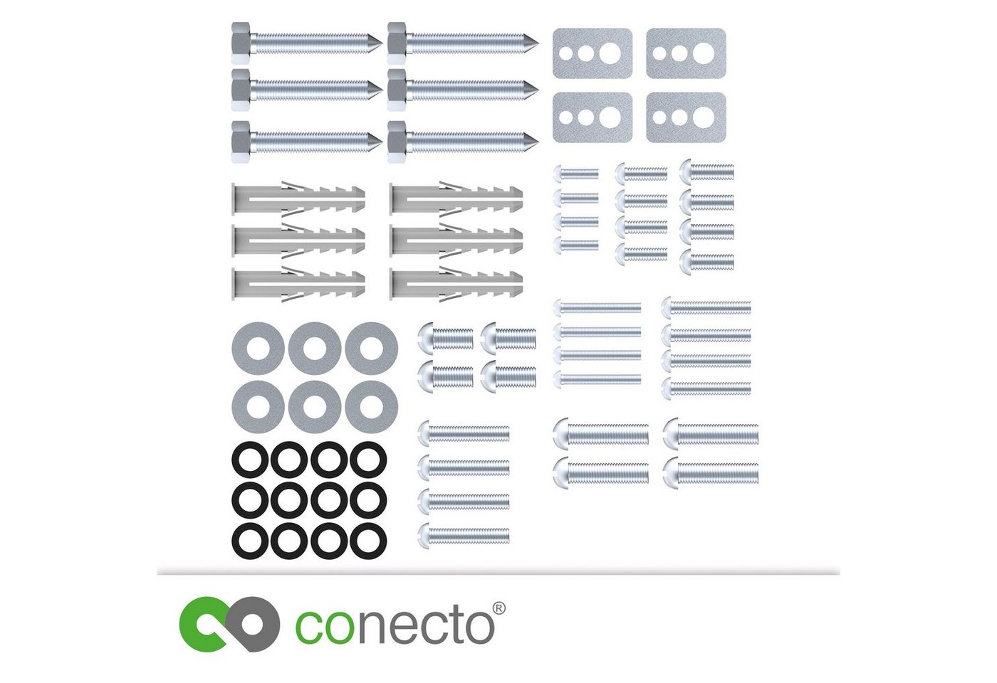 conecto conecto VESA Schraubenset 64 Teilig für TV Fernseher Halter Halterung TV-Wandhalterung von conecto