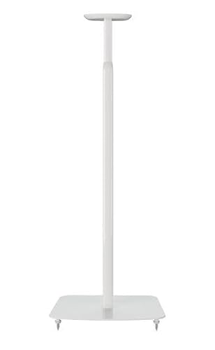conecto höhenverstellbarer Lautsprecherständer für SONOS ONE® und SONOS ONE SL®, Wandabstand 25cm, Traglast 3kg, weiß von conecto