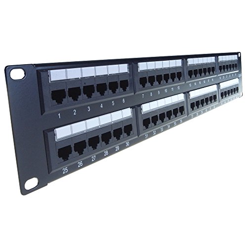 Connekt Gear 48 Port 2U RJ45 CAT6 Patch Panel von connektgear