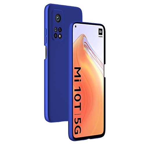 cookaR Hart Hülle für Xiaomi Mi 10T/10T Pro 5G, Ultra-Dünn Schlank Matt Handyhülle,Einfache Stoßfeste Kratzfeste Ganzkörper Case Cover Schutzhülle für Mi 10T 5G/Mi 10T Pro1 Smartphone,Blau von cookaR