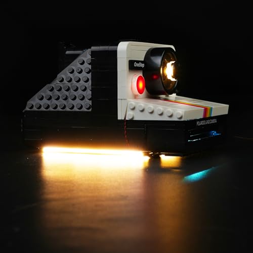 cooldac Led Licht Kit für Lego 21345 Polaroid OneStep SX-70 Sofortbildkamera (Nur Beleuchtung, Kein Lego), Kreative Dekorlichter Set Kompatibel mit Lego 21345 Polaroid OneStep SX-70 Kamera Modell von cooldac