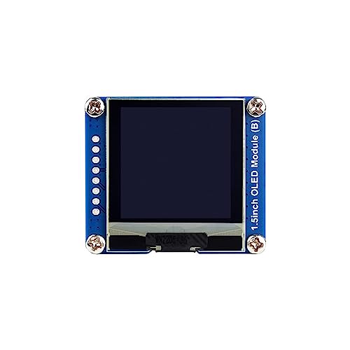 Coolwell 1.5 Inch OLED Display Module for Raspberry Pi Arduino STM32 SPI / I2C Communication 128×128 Black/White Display Color Embedded SH1107 von coolwell
