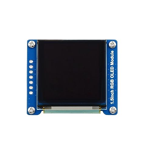 Coolwell 1.5 Inch RGB OLED Display Module for Raspberry Pi 4B+ 4B 3B+ 3B 2B+ Zero W WH 2W for Arduino STM32 65K RGB Colors 128×128 SPI Interface von coolwell