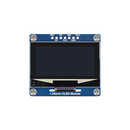 Coolwell 1.54 Inch OLED Display Module for Raspberry Pi 4B+ 4B 3B+ 3B 2B+ Zero W WH 2W for Arduino Jetson Nano STM32 128×64 Resolution White Display Color von coolwell