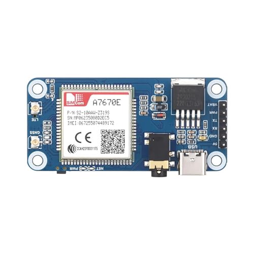 Coolwell Cat-1/GSM/GPRS/GNSS HAT for Raspberry Pi Raspberry Pi 5 4B+ 4B 3B+ 3B 2B+ Zero W WH Jetson Nano Based On A7670E Module GNSS Positioning Support LTE Cat-1 / 2G von coolwell