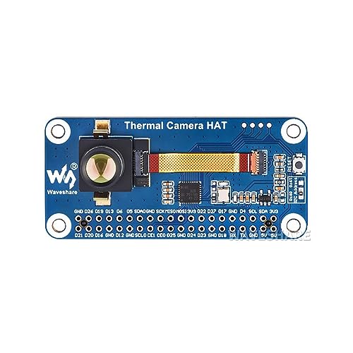 Coolwell Long Wave IR Thermal Imaging Camera Module for Raspberry Pi 80×62 Pixels 45°FOV with 40PIN GPIO Header Motion Detection von coolwell