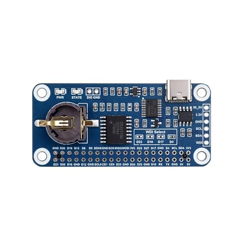 Coolwell RTC WatchDog HAT (B) for Raspberry Pi 5 4B+ 4B 3B+ 3B 2B+ Zero W WH Jetson Nano Onboard DS3231SN with Backup Battery Holder von coolwell