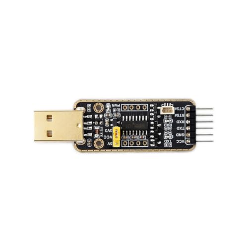 Coolwell USB to UART Debugger Module for Raspberry Pi 5 Type-A Port High Baud Rate Transmission Supports Win7/8/8.1/10/11, Mac, Linux, Android von coolwell