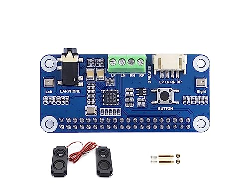 Coolwell WM8960 Audio Module Hi-Fi Sound Card HAT for Raspberry Pi 4B+ 4B 3B+ 3B 2B+ Zero W WH 2W Stereo CODEC Play/Record von coolwell