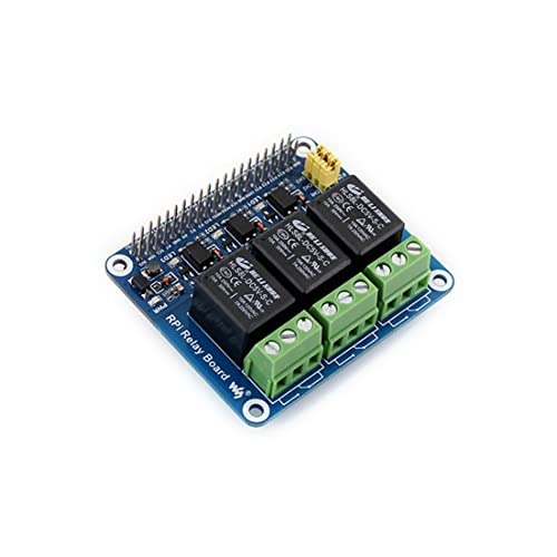 Coolwell Waveshare Raspberry Pi Relay HAT 3-CH Relay Board for Raspberry Pi Raspberry Pi 4B+ 4B 3B+ 3B 2B+ Zero W WH to Control High Voltage/high Current Devices von coolwell