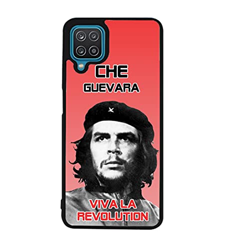 Schutzhülle für Samsung Galaxy A12 Che Guevara – Viva la revolutioin – schwarze Schutzhülle aus weichem TPU (Galaxy A12) von coque-personnalisable