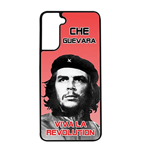 Schutzhülle für Samsung Galaxy S21 Plus Che Guevara – Viva la revolutioin – schwarze Schutzhülle aus weichem TPU (Galaxy S21 Plus) von coque-personnalisable