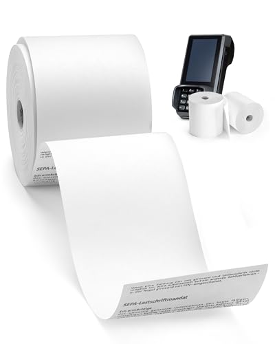 coreless - 20 Thermorollen ohne Plastikkern - Rolle aus Thermopapier - Verschiedene Maße (20 Stück 57 x 36 x 12 mm) von coreless