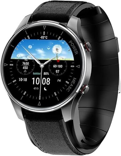 Smartwatch P50 Airbag Luftpumpe Blutdruck Armband Smart Monitoring Schlaf Herzfrequenz Blutsauerstofftemperatur Schrittzähler Atmungsrate Uhr (Schwarz B) von cosescos