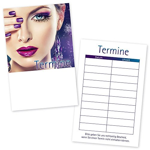 500 Kosmetikstudio – Terminkarten STYLING mit 10 Terminfeldern von cosmeticPlus