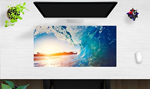 Schreibtischunterlage – Die perfekte Welle – 80 x 40 cm – Schreibunterlage für Kinder aus Premium Vinyl – Made in Germany von coveryourdesk www.cover-your-desk.de