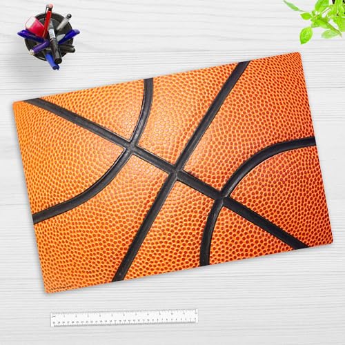 Schreibtischunterlage Kinder und Erwachsene - Basketball - aus premium Vinyl - Made in Germany (60 x 40 cm) von coveryourdesk www.cover-your-desk.de