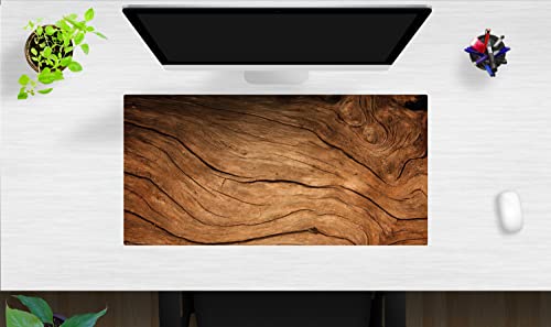 Schreibtischunterlage – Rustikales Holz für Landhausromantik – 80 x 40 cm – Schreibunterlage aus Premium Vinyl – Made in Germany von coveryourdesk www.cover-your-desk.de
