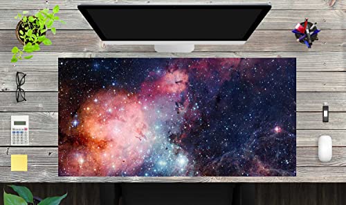 Schreibtischunterlage für Kinder - Entfernte Galaxie - in verschiedenen Größen - aus premium Vinyl - Made in Germany (100 x 50 cm) von coveryourdesk www.cover-your-desk.de
