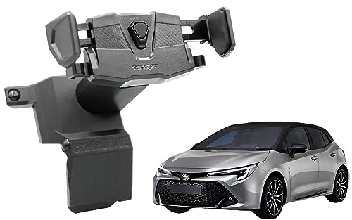 craVeDRIVE Automatischer Handyhalter für Toyota Corolla XII E21 2022+ Facelift | Autohalterung Handy I Schwarz I Telefonhalterung Auto I Handyhalterung für Auto von craVeDRIVE