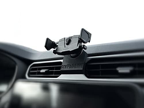 craVeDRIVE Handyhalterung Auto Kompatibel Neu Dacia Duster 2 2022+ I Dediziert Zubehör Autohalterung Handy I Schwarz I Telefonhalterung Auto I Handy Halter für Auto von craVeDRIVE
