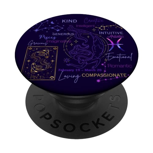 Astrologie Sternbild Horoskop Sternzeichen Fische PopSockets Klebender PopGrip Astrologie Sternbild Horoskop Sternzeichen Fische PopSockets Klebender PopGrip von cranberrysky retro