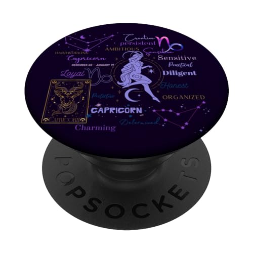 Astrologie Sternbild Horoskop Sternzeichen Steinbock PopSockets mit austauschbarem PopGrip Astrologie Sternbild Horoskop Sternzeichen Steinbock PopSockets mit austauschbarem PopGrip von cranberrysky retro